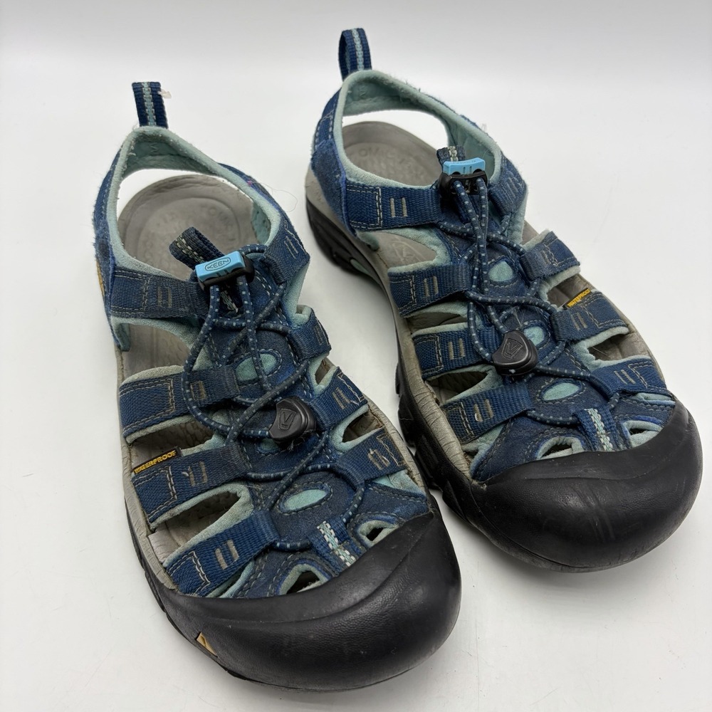 Keen Newport H2 Sandals Womens 8.5 Blue Waterproof Hiking Trail Shoes